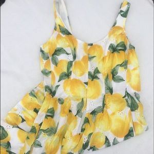 Lemon Print Dress